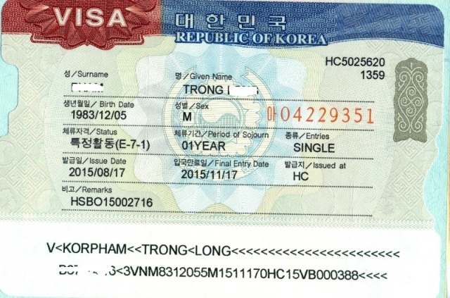 Visa Hàn Quốc là gì?